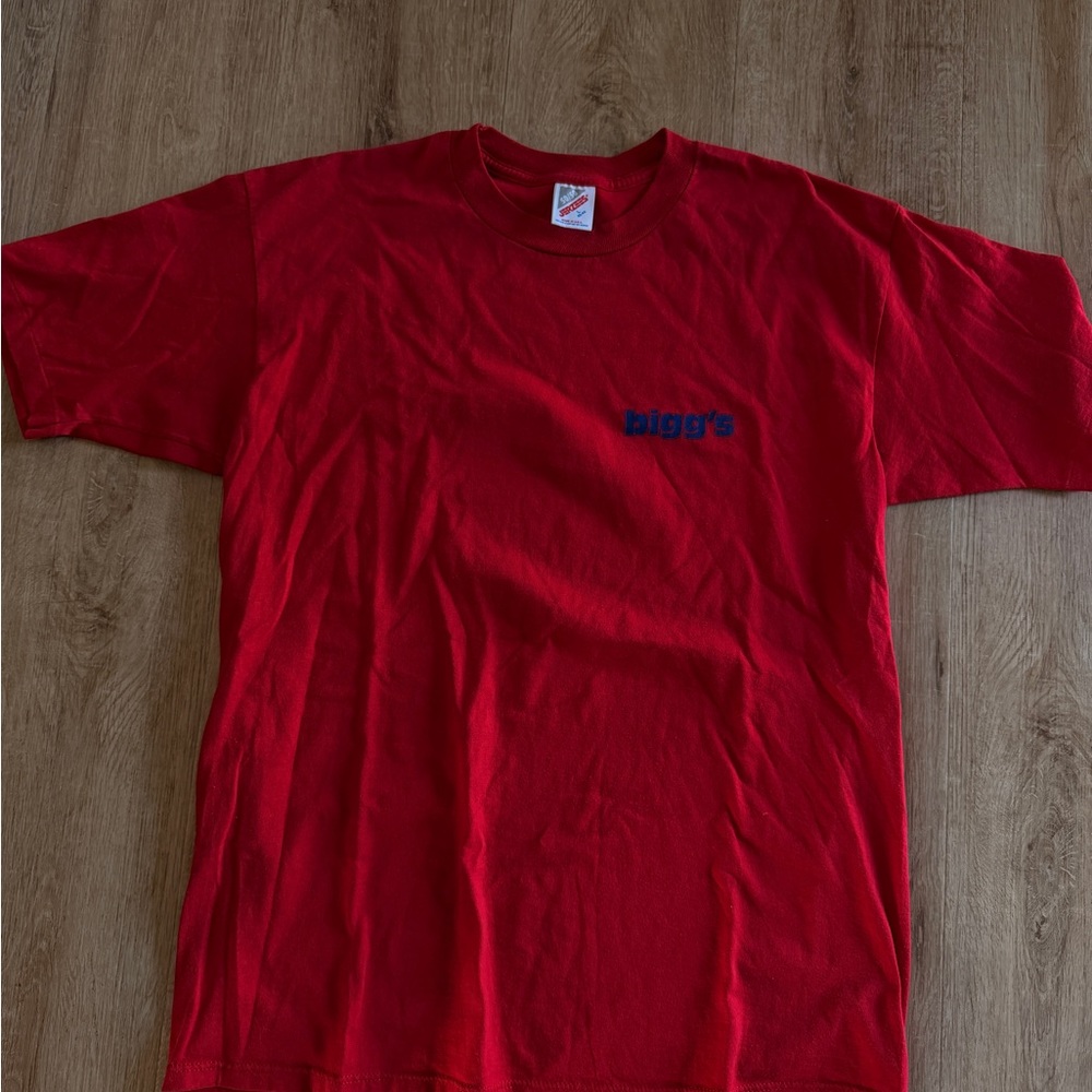 Red Men's T-Shirt vintage single stitch